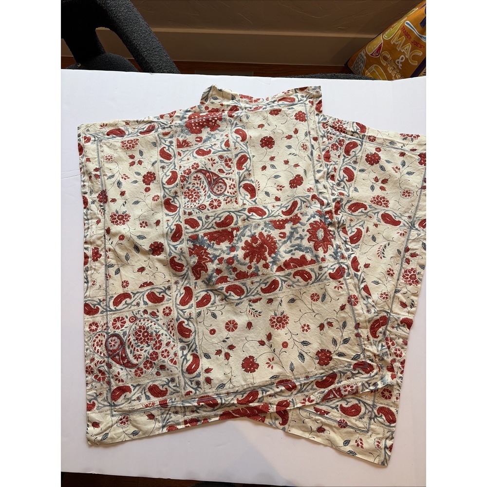 Lauren Ralph Lauren Katie Patchwork Pillow Shams Pair Red Blue Cream Floral